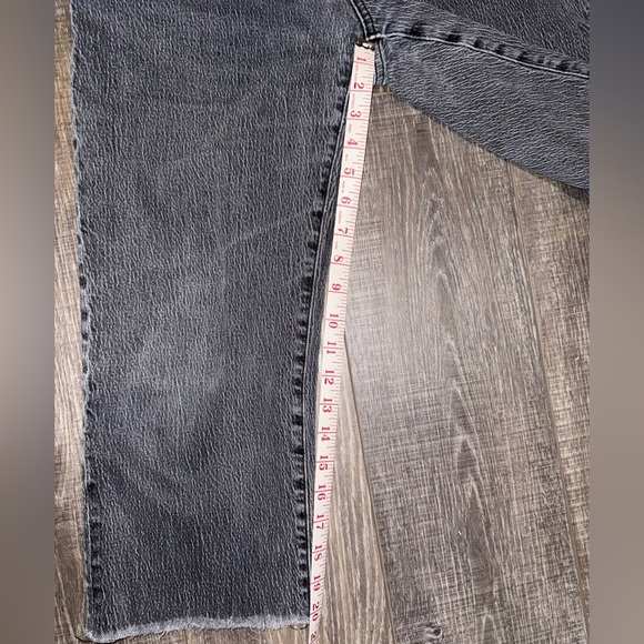 GUC Madewell The Perfect Vintage Straight Crop Jean Washed Black Size: 29 Petite - Picture 6 of 11